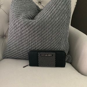 Michael Kors Studded Zip Continental Wallet